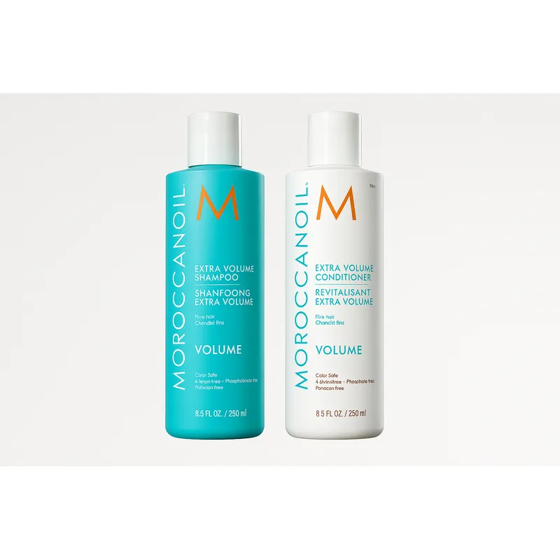 MOROCCANOIL - Set de Shampoo y Acondicionador Extra Volumen para Cabello Fino 250 ml