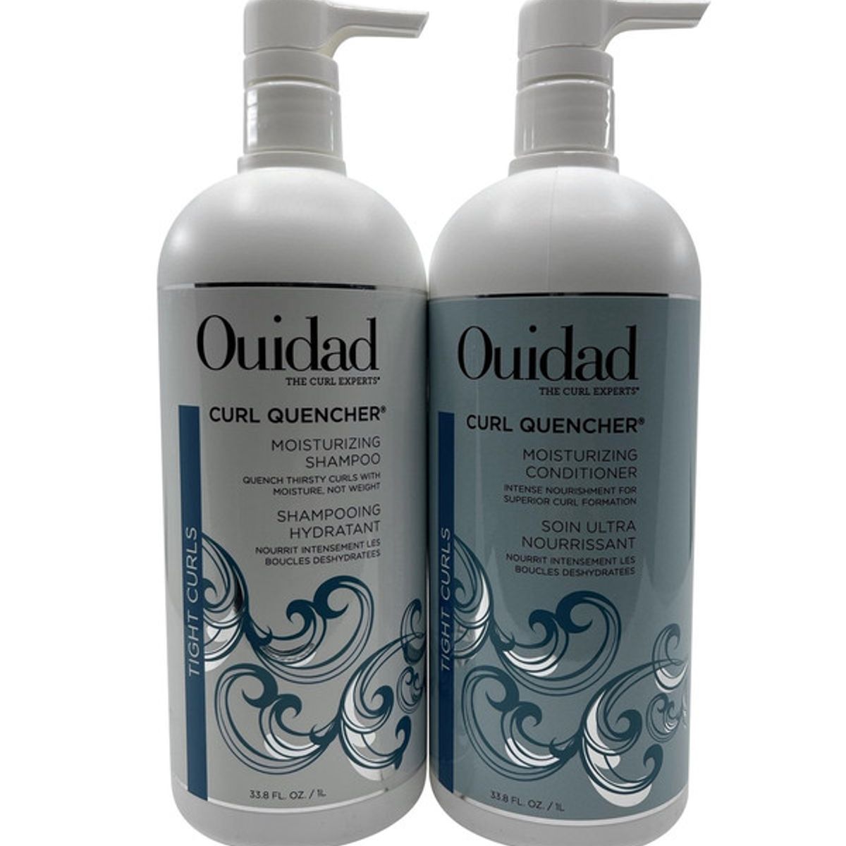 OUIDAD - Set de Shampoo y Acondicionador Curl Quencher Hidratante 1000 ml