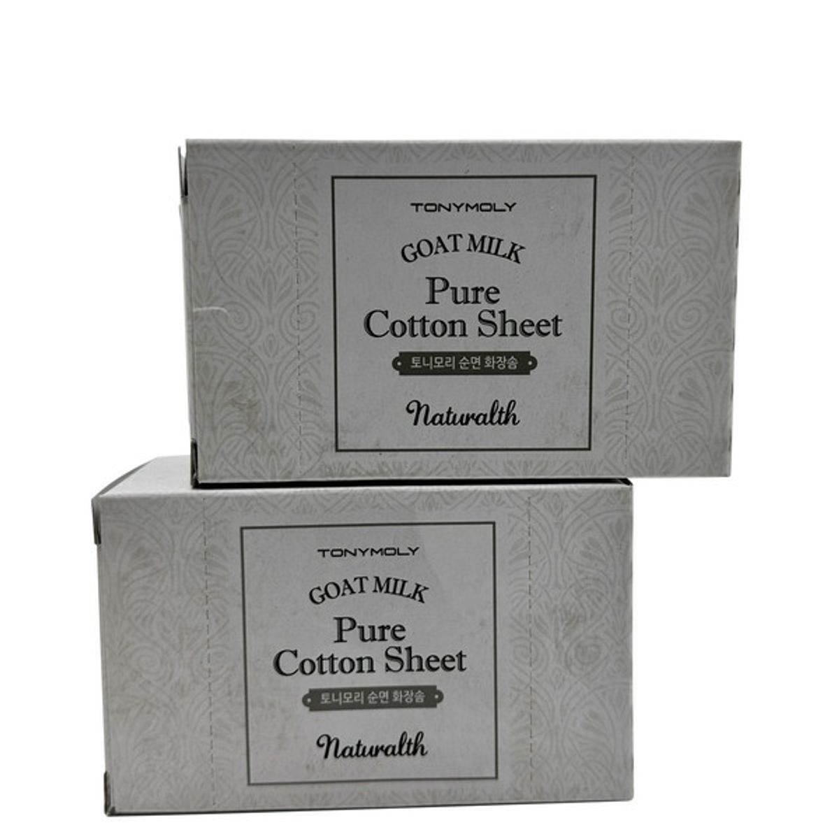 TONYMOLY - Mascarillas de Algodón Puro de Leche de Cabra 20 Unidades - Set de 2