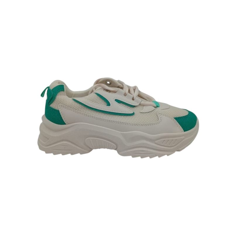 HERIEL - Zapatilla Beige Plataforma Mujer