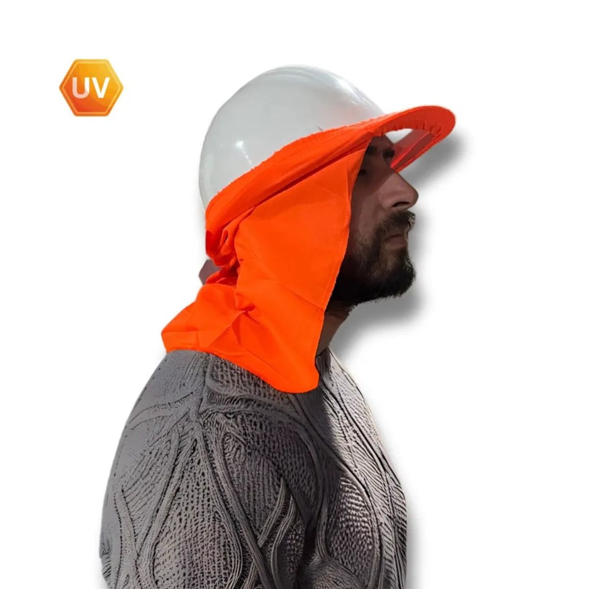 NOVA - CUBRENUCA PARA CASCO NARANJO CON FILTRO UV