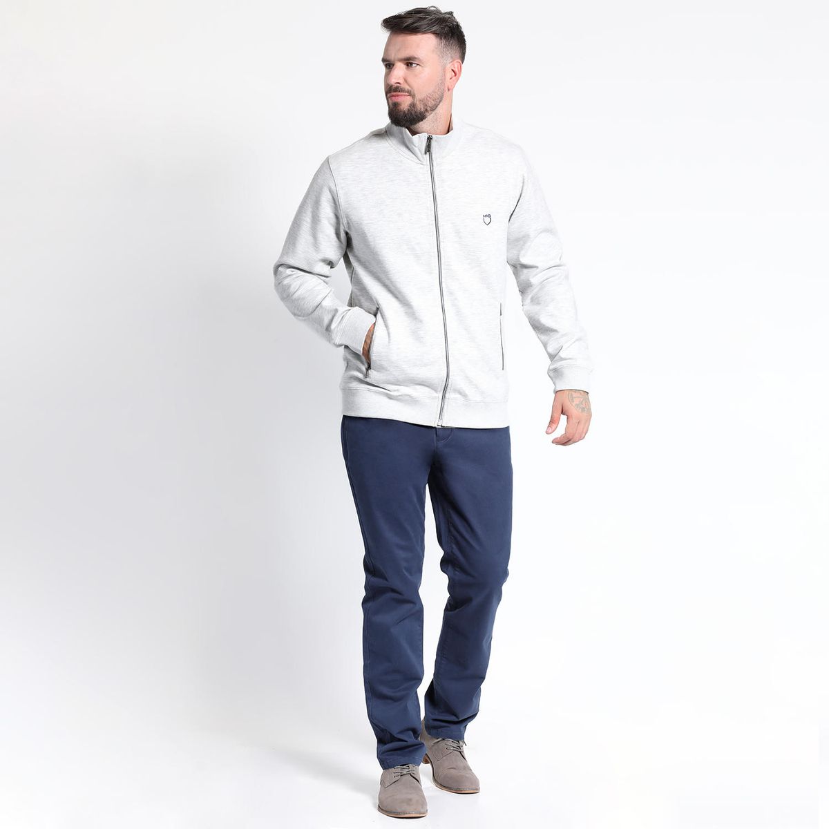 MCGREGOR - POLERÓN CUELLO ALTO FULL ZIPPER