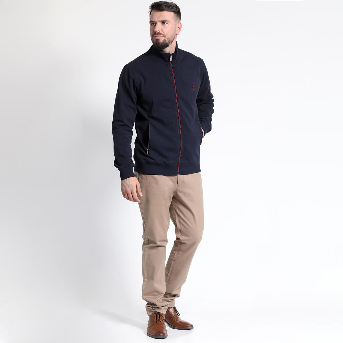 MCGREGOR - POLERÓN CUELLO ALTO FULL ZIPPER