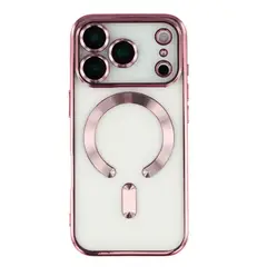 JOIGO - Carcasa Para iPhone 17 Pro Bordes Compatible con Magsafe Gold Rose