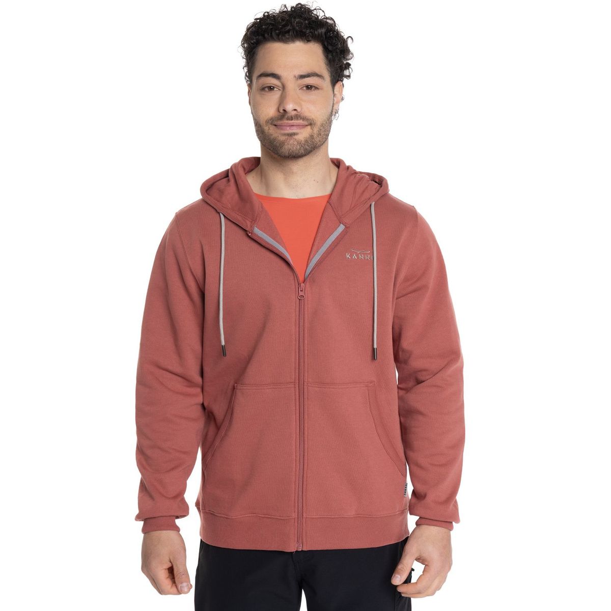 KANNU - Polerón Hombre Fleece Full Zipper Coigüe