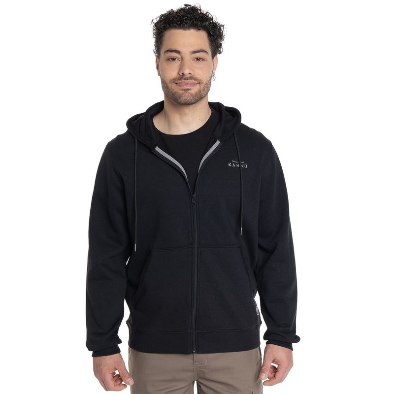 KANNU - Polerón Hombre Fleece Full Zipper Coigüe