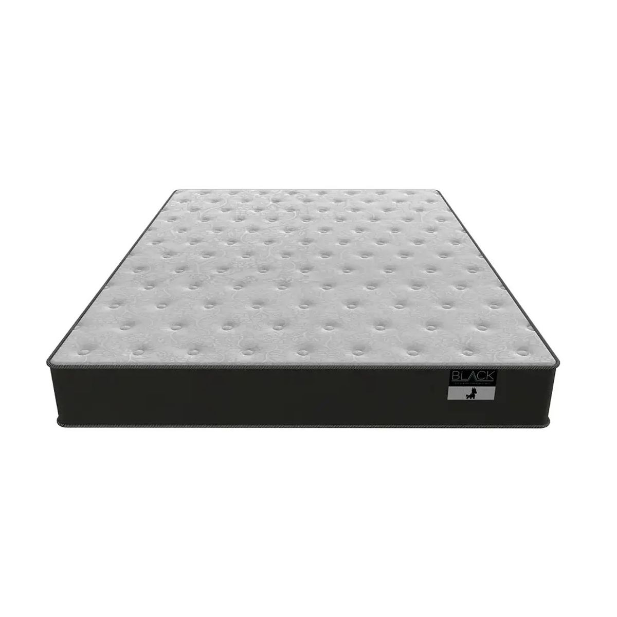 BLOCCARE - Cama Baul 2 Plazas + Colchon Black L190/Ruedas DELUXE (Beige)