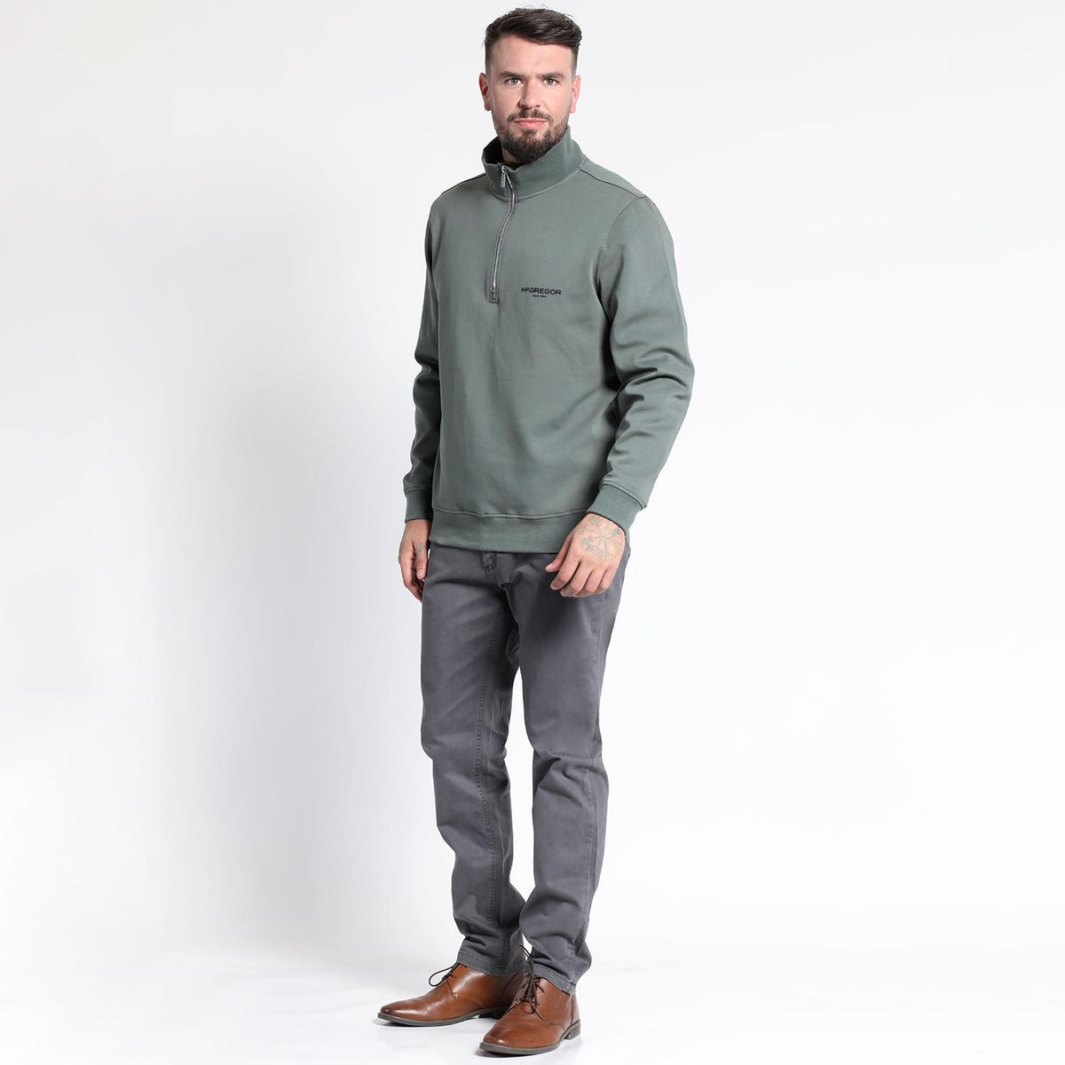 MCGREGOR - POLERÓN MEDIO CIERRE ESTAMPADO TEXTURADO