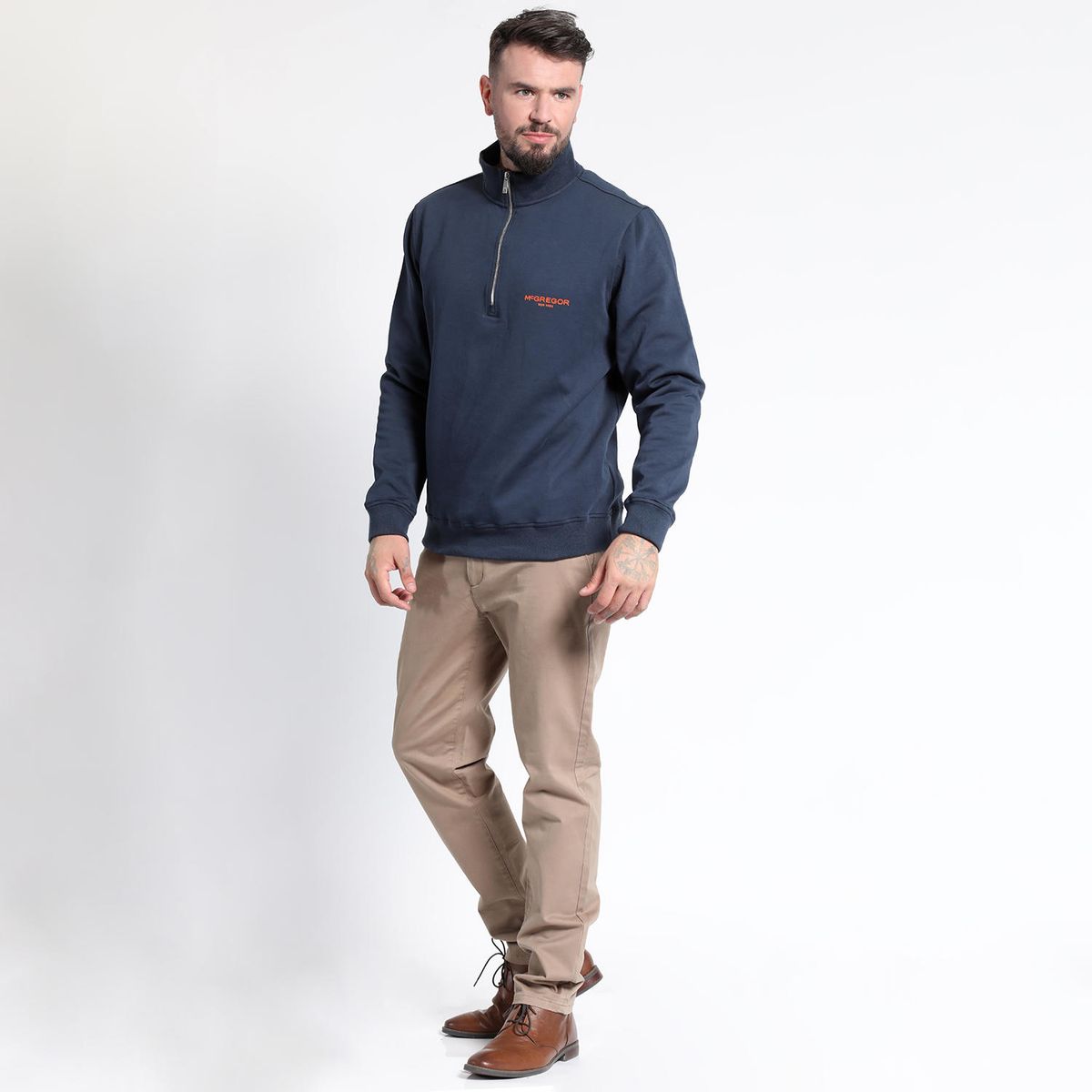 MCGREGOR - POLERÓN MEDIO CIERRE ESTAMPADO TEXTURADO
