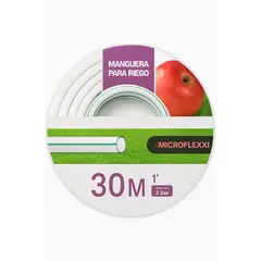 MICROFLEXXI - Manguera Riego PVC Bicolor 1 Pulgada X 30 Mts