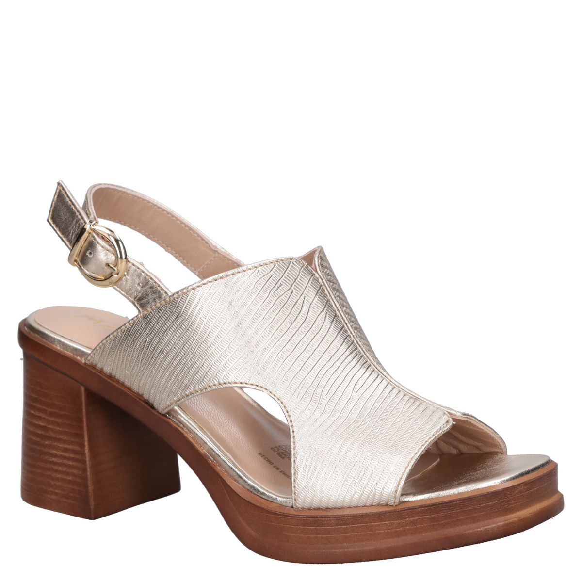 MINGO - Sandalia Mujer Casual Dorado