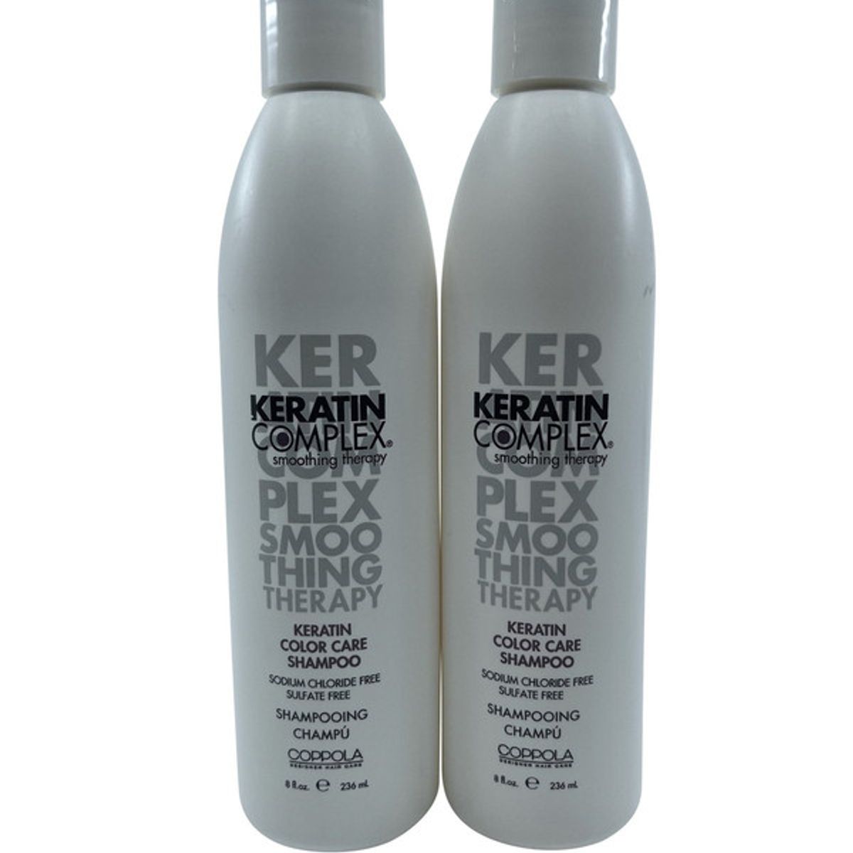 KERATIN COMPLEX - Shampoo cuidado del color para cabello Teñido 236 ml Set de 2