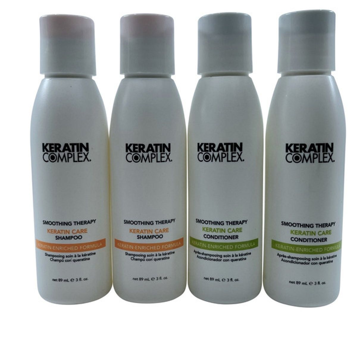KERATIN COMPLEX - Keratin Complex Shampoo y Acondicionador Keratin Care 89 ml Set de 2