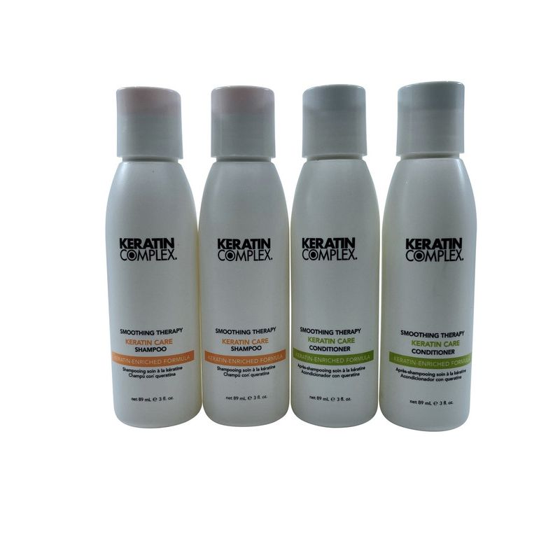 KERATIN COMPLEX - Keratin Complex Shampoo y Acondicionador Keratin Care 89 ml Set de 2