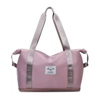 Bolsa gran capacidad para viajes hombres y mujeres deportes color rosa