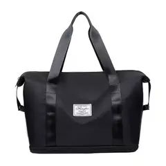 GENERICO - Bolsa gran capacidad para viajes hombresmujeres deportes color negro