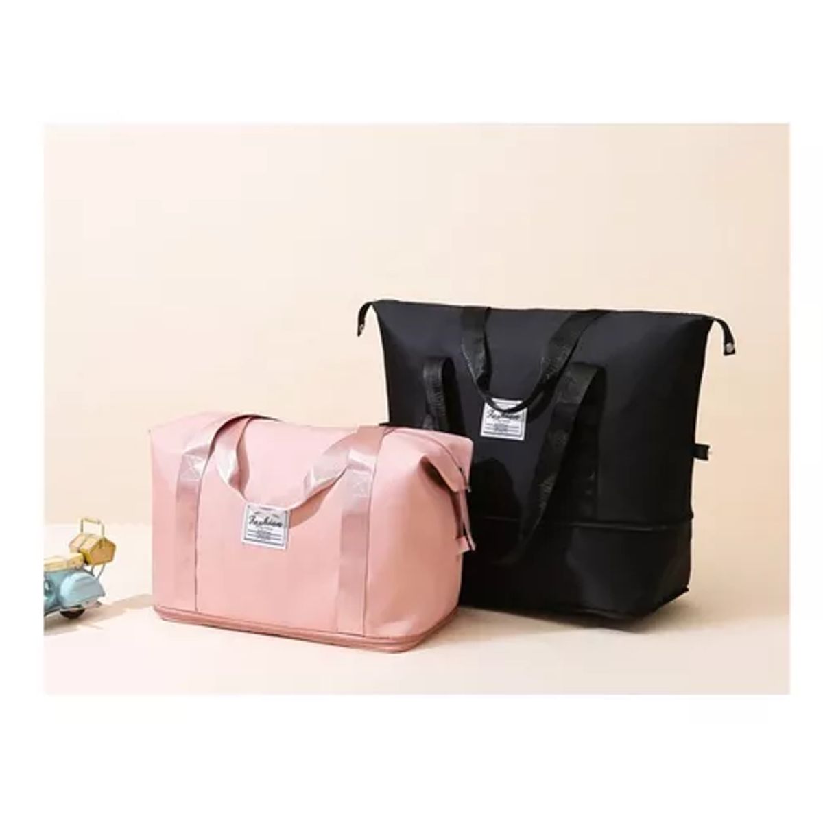 GENERICO - Bolsa gran capacidad para viajes hombresmujeres deportes color negro