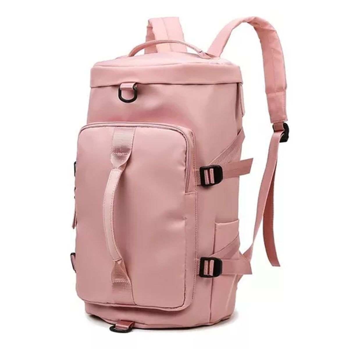 GENERICO - Bolso viaje impermeable mochila multiusos hombro gimnasio color rosado