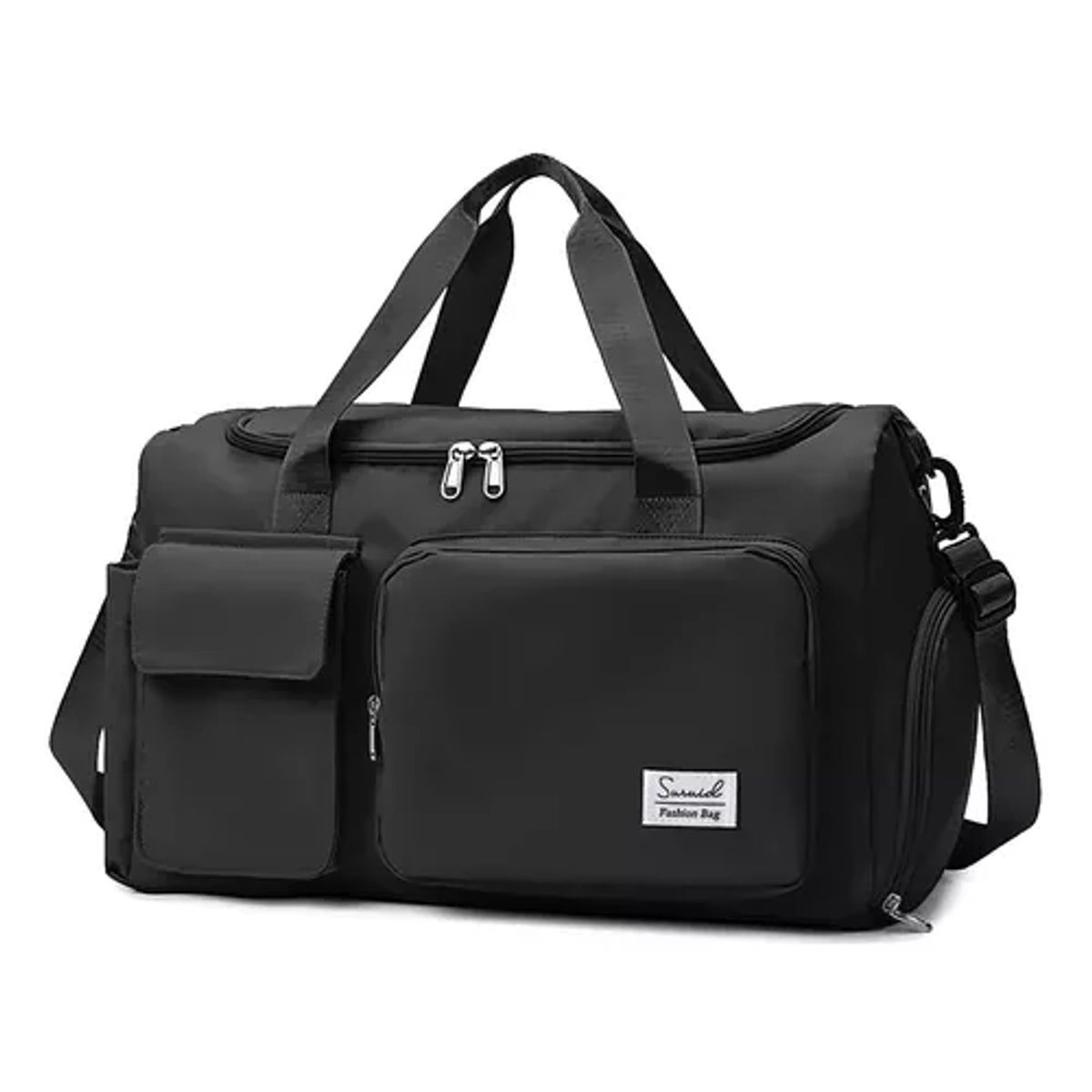 GENERICO - Bolso de viaje deportivo 35 L color negro
