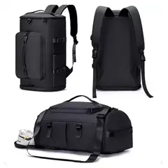 GENERICO - Bolsa de gran capacidad para viajes y deportes color negro