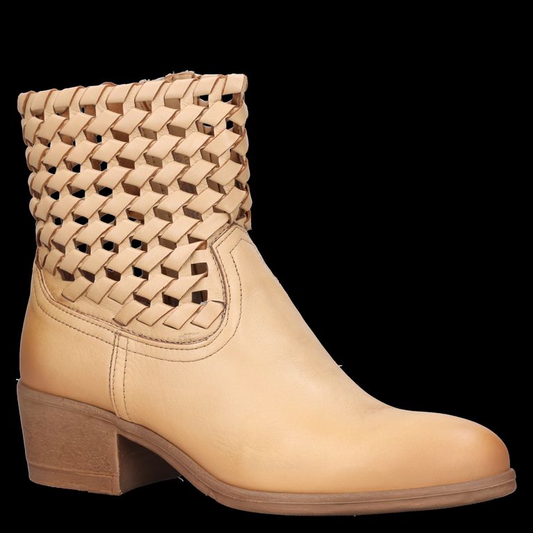 Botín Mujer Casual Beige