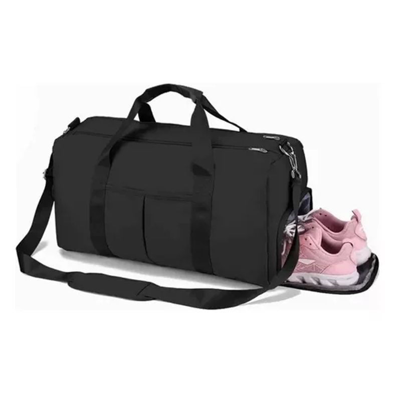 GENERICO - Bolsa de gran capacidad para viajes y deportes color negro