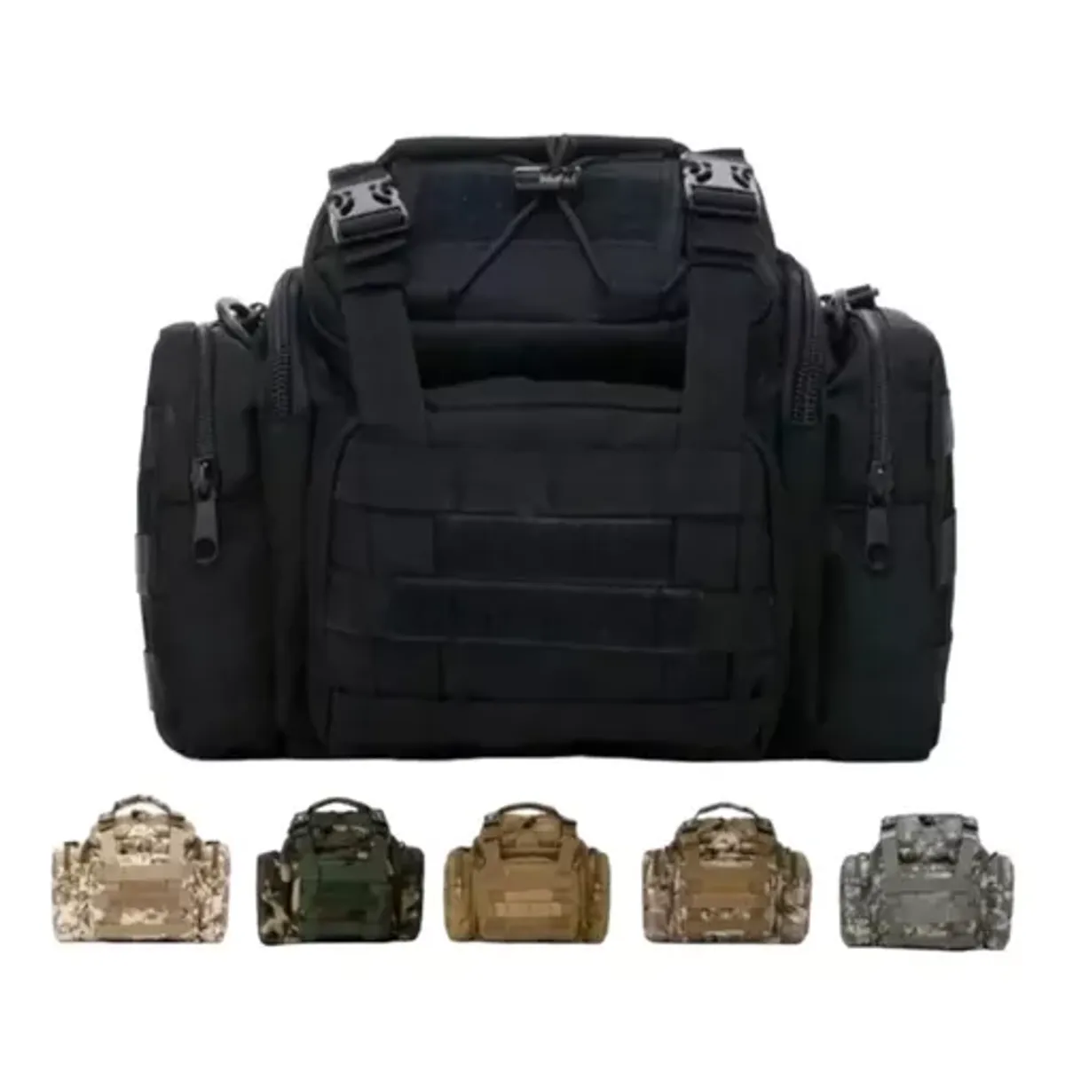 GENERICO - Bolso banano gigante tipo botiquín táctico militar negro