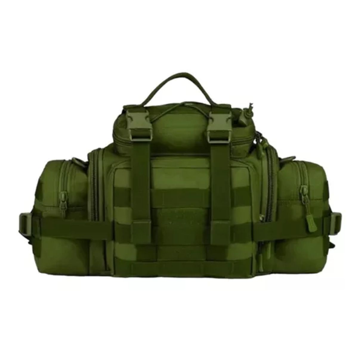 GENERICO - Bolso banano gigante tipo botiquín táctico militar verde