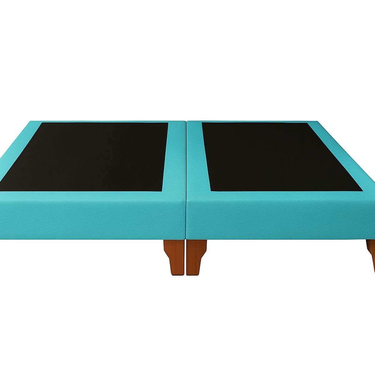 GENERICO - BASE DE 2 PLAZAS TURQUESA LINO