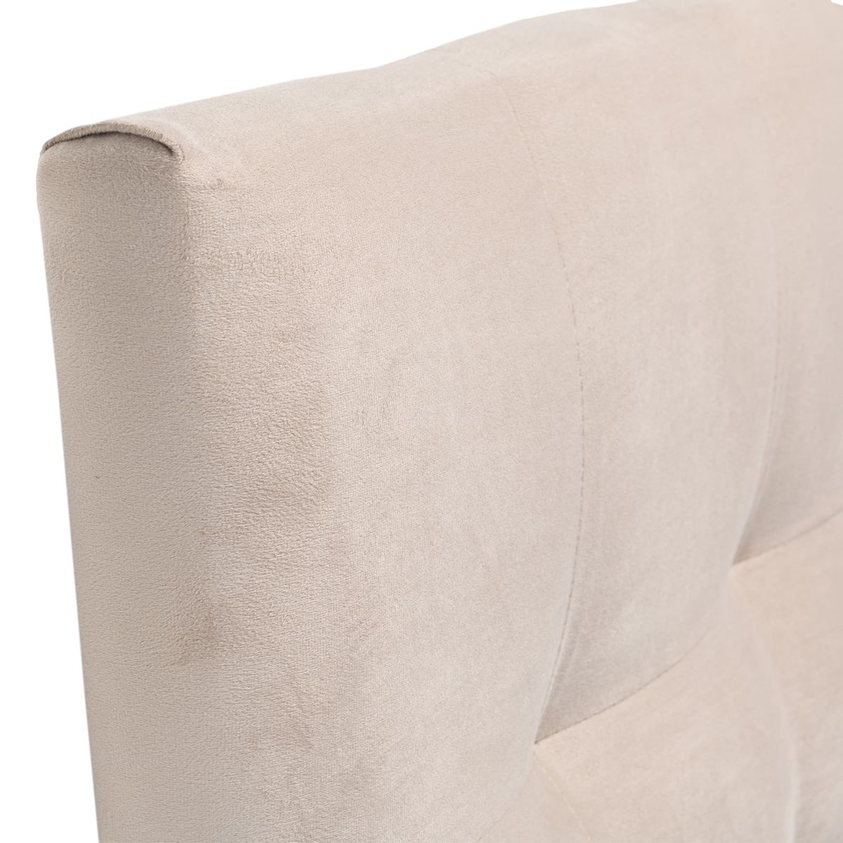 GENERICO - Respaldo 1,5 Plazas Felpa Beige Cp Alice