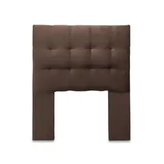 GENERICO - Respaldo 1,5 Plazas Felpa Chocolate Cp Alice
