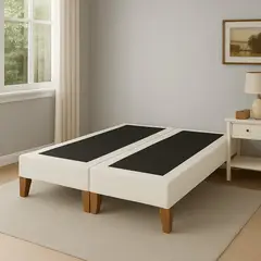 GENERICO - BASE DE 2 PLAZAS BLANCO LINO