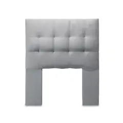 GENERICO - Respaldo 1,5 Plazas Felpa Gris Cp Alice