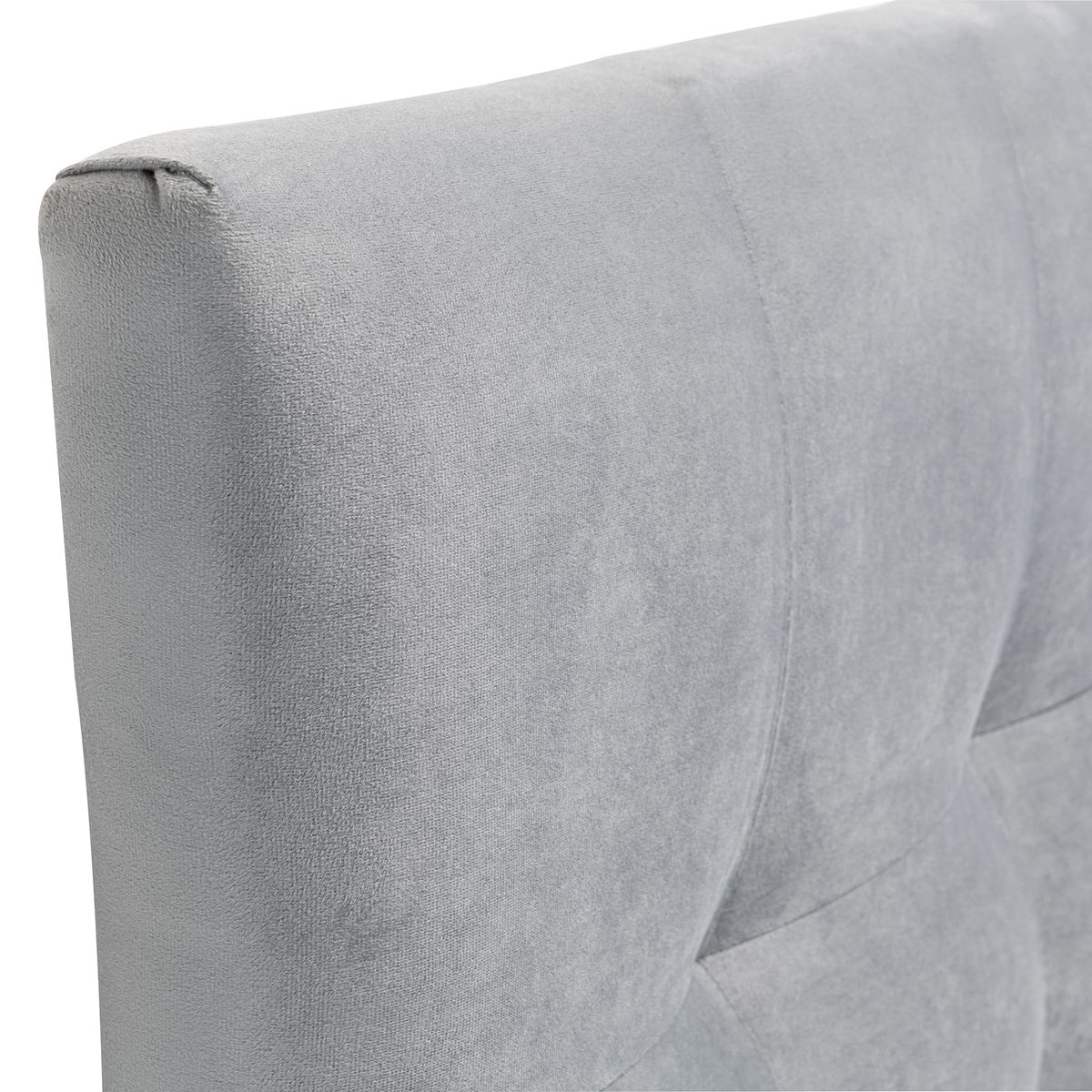 GENERICO - Respaldo 1,5 Plazas Felpa Gris Cp Alice