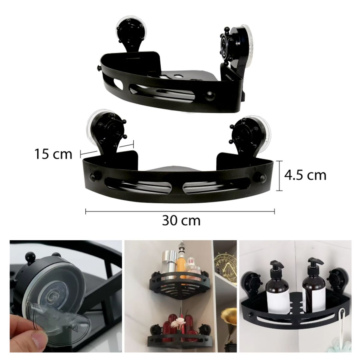 GENERICO - Repisa Esquinero Organizador de Ducha Baño