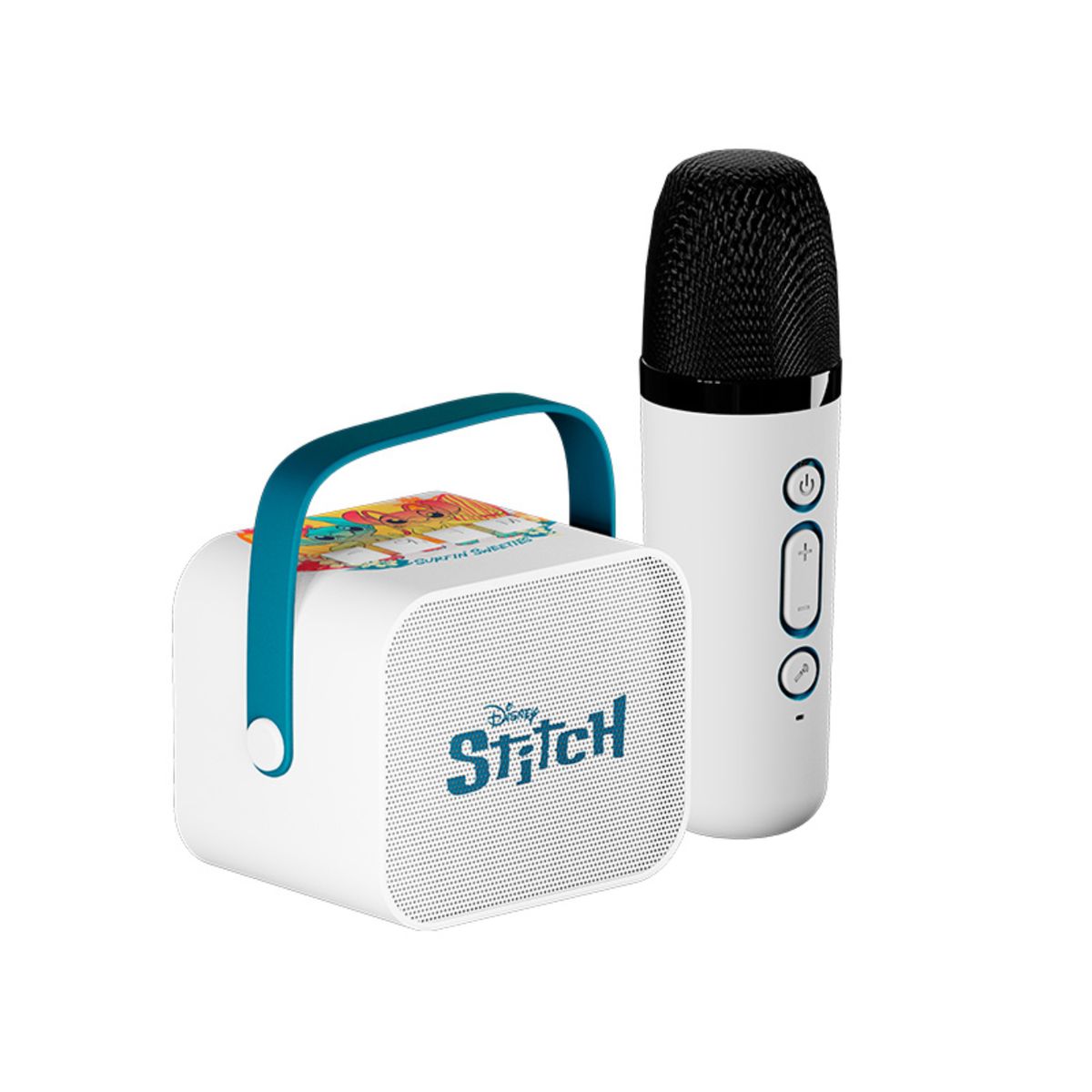 XTECH - Mini Karaoke Kit Stitch Parlante y Micrófono Inalámbrico
