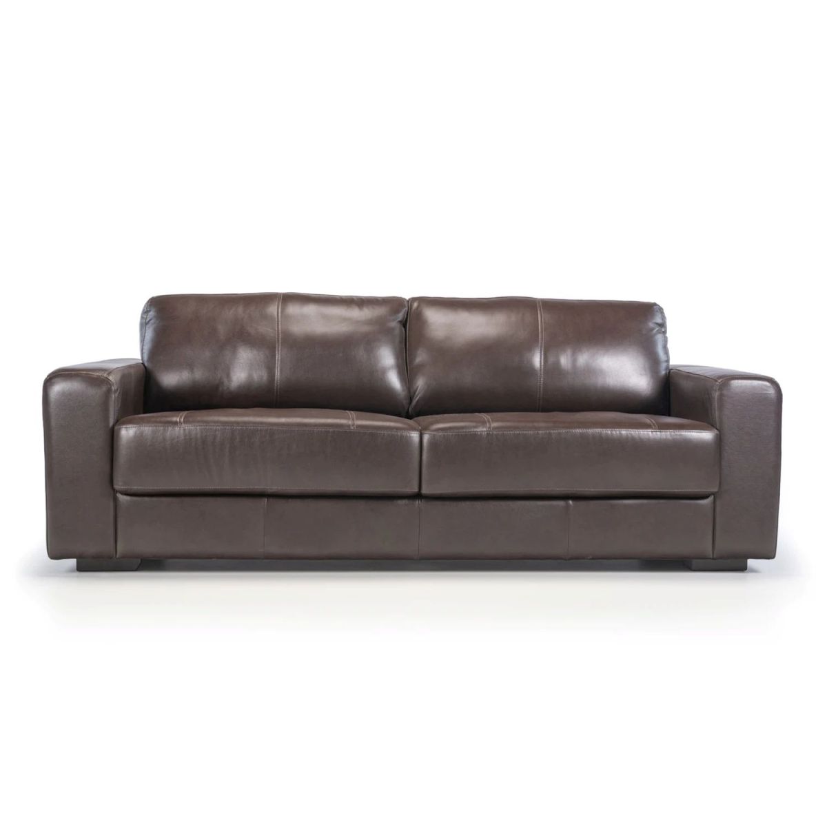 AMUV - SOFA DE CUERO TRENTO 210 CM CHOCOLATE