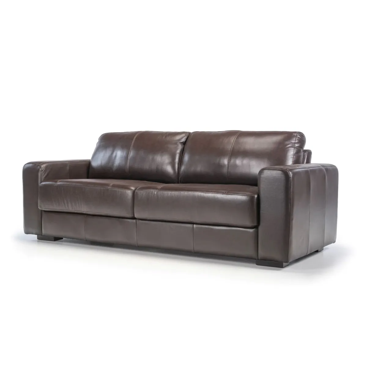 AMUV - SOFA DE CUERO TRENTO 210 CM CHOCOLATE