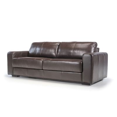 Imagen 2 del producto SOFA DE CUERO TRENTO 210 CM CHOCOLATE