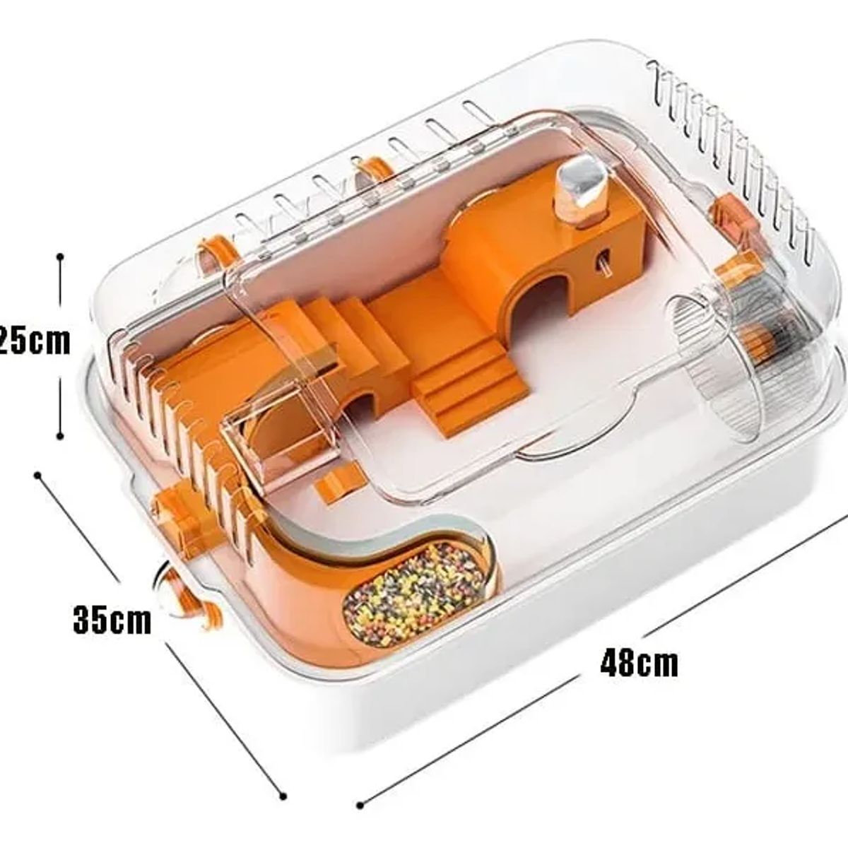 LAVANDAPET - Jaula Premium Acrílica Para Hámster Cuy Erizo Mascotas Lp