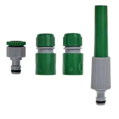 GENERICO - Rociador De Jardin De Manguera Con Acoples 4 Piezas Aquakit