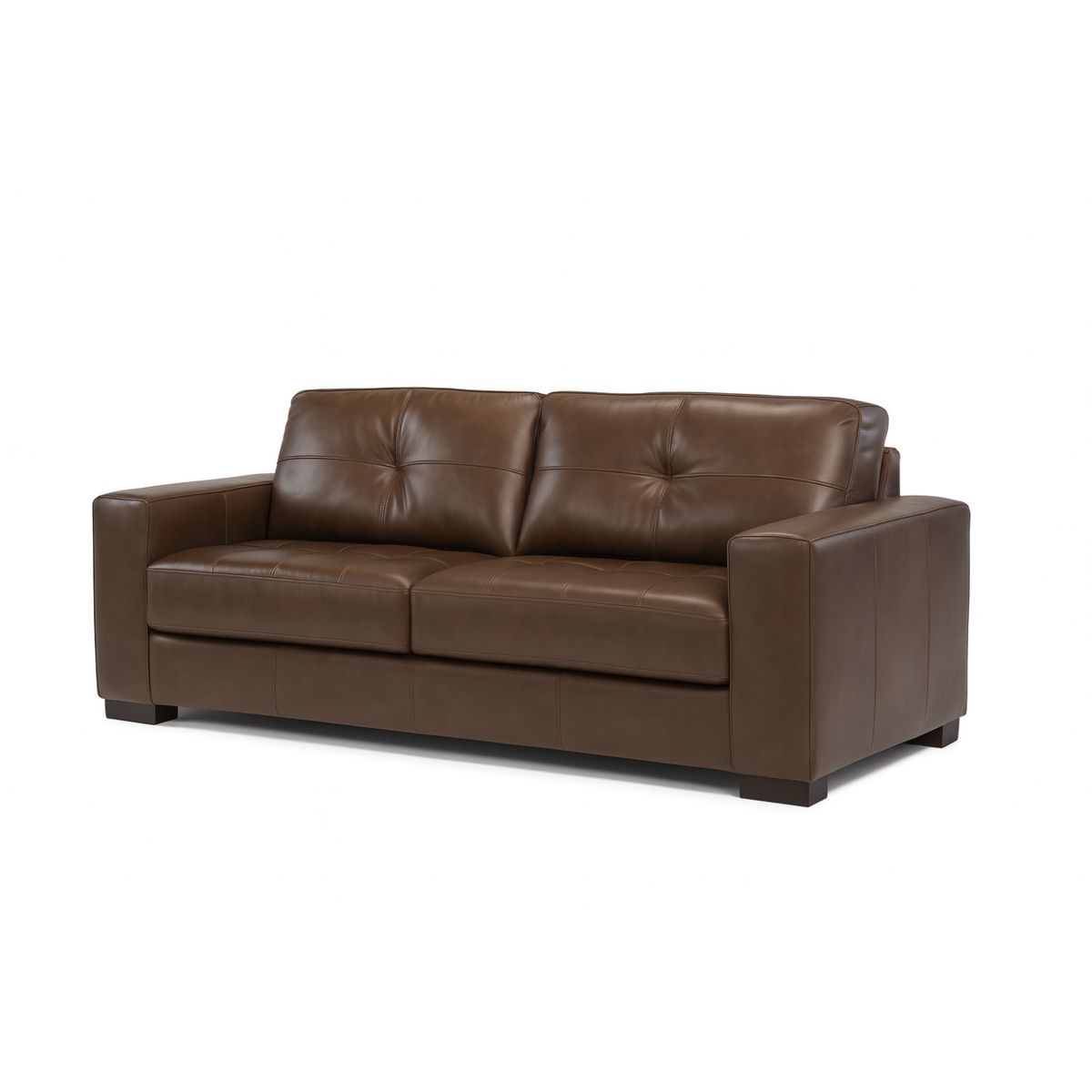 AMUV - SOFA DE CUERO FERRARA 200 CM CHOCOLATE