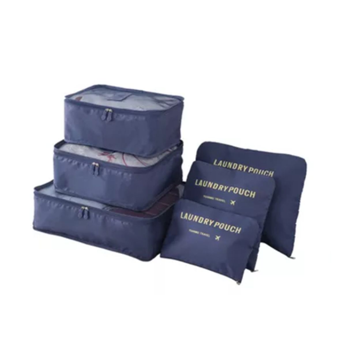 GENERICO - Set 6 organizadores de equipaje de viaje bolsa ropa interior clan