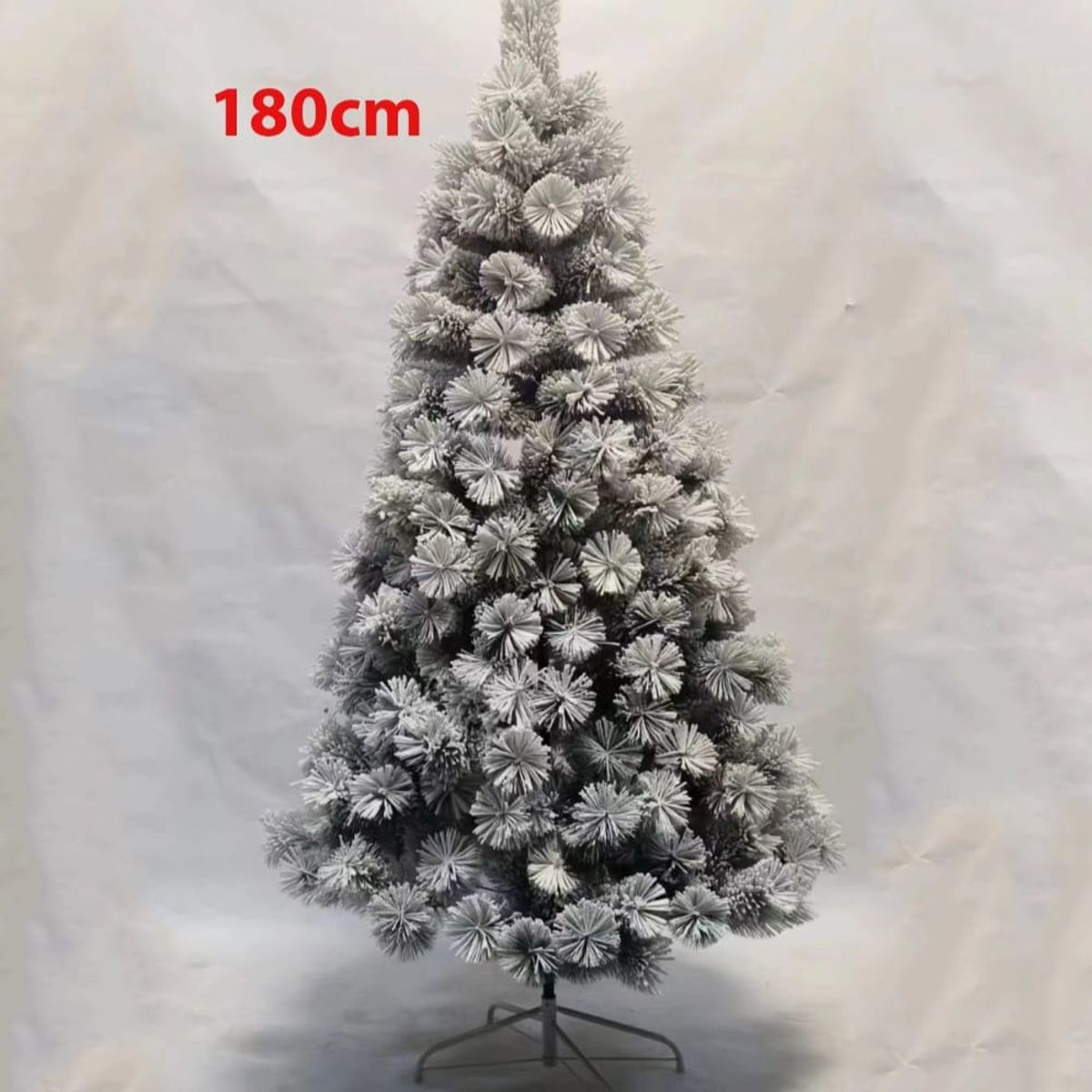 GENERICO - Arbol de Pascua Pino Verde Efecto Nieve Artificial 180cm