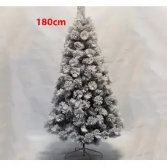 GENERICO - Arbol de Pascua Pino Verde Efecto Nevado Artificial 180cm