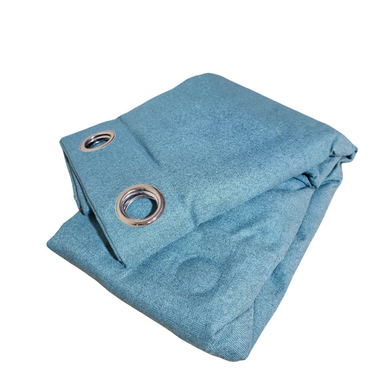 GENERICO - CORTINA DE 2 PAÑOS BLACK OUT TURQUEZA