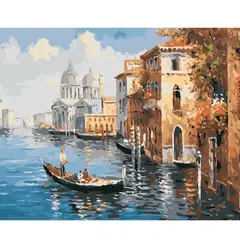 GENERICO - Pintura Por Numeros Venezia Italia Paisaje Manualidad 40x50