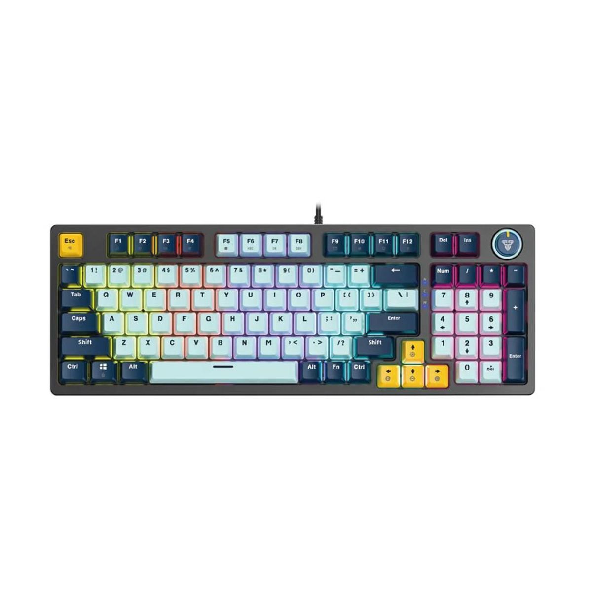 FANTECH - Teclado Fantech MK980V2 ATOM96 Mizu Edition Skyblue Sw Red