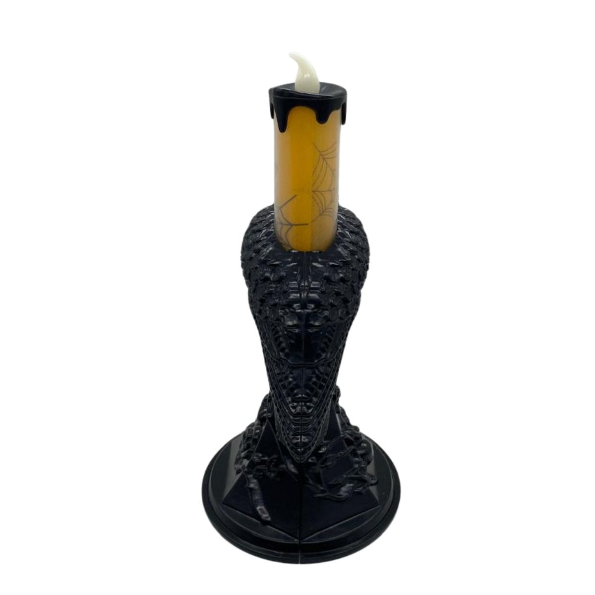 EKOL TACTICA MILITAR - Candelabro Con Forma De Cuervo Negro/Vela LED/Halloween 2025