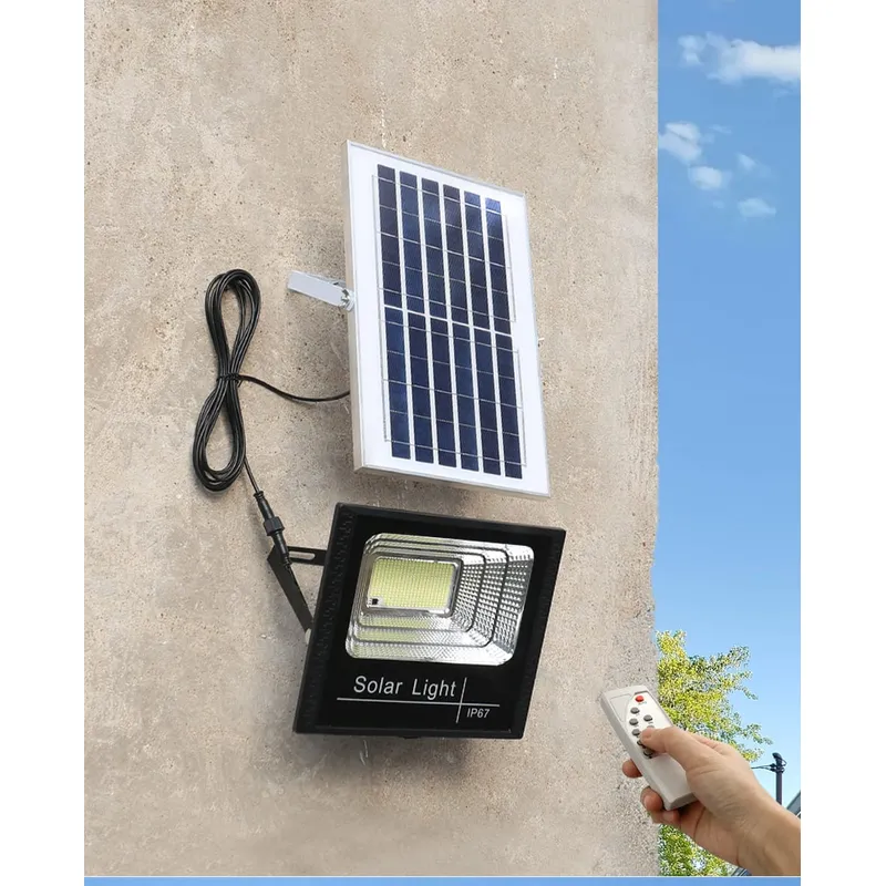 IRM - Foco Solar 100W con Panel y Control Remoto